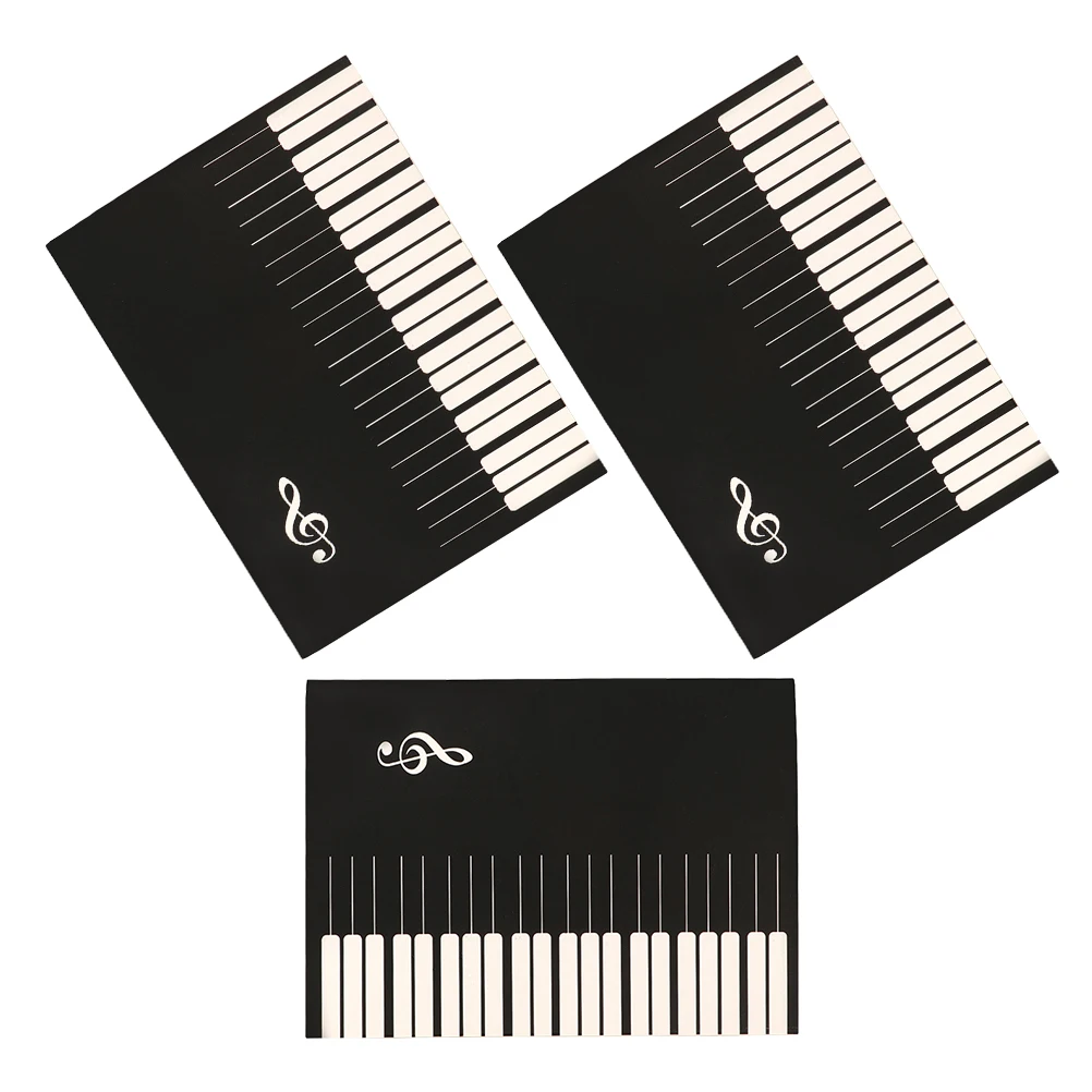 

3pcs Music Score Exercise Book Notation Manuscript Journal Guitar Piano Stave Paper Staff Notebook Reusable Small for Backpack