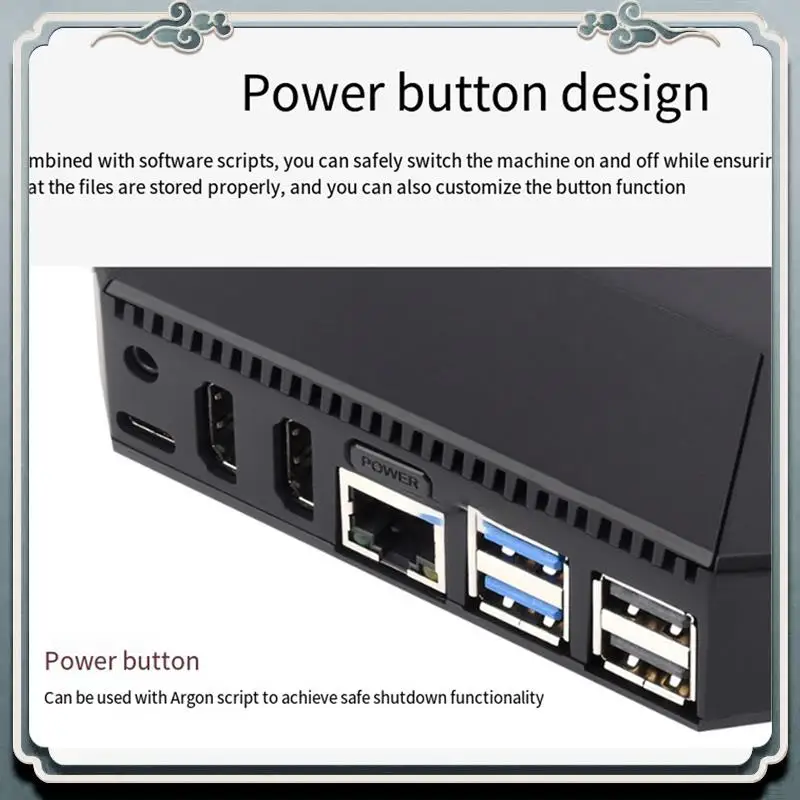 

Premium PI5-CASE-ARGON-ONE Case Built-In Active Cooler For Raspberry Pi5