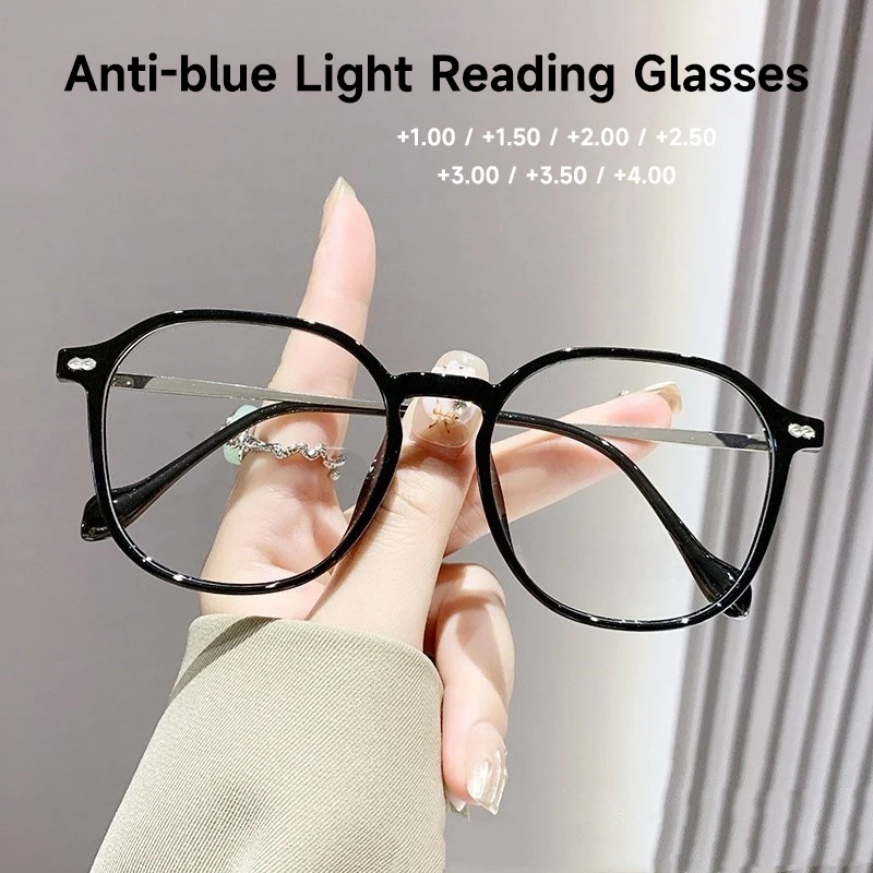 Mode Blockieren Blau Licht Lesebrille Frauen Hohe Qualität Anti-blau Licht Brillen Frau Transparent Leser
