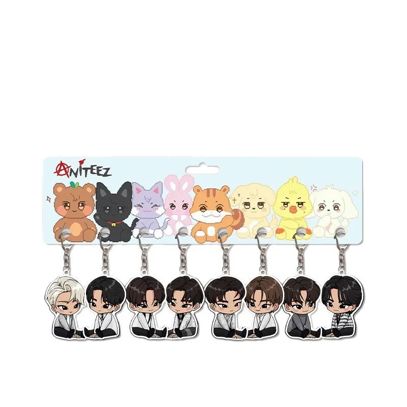 Idol ATEEZ New Series TOWARDS THE LIGHT Acrylic Keychain Bag Ornament Mingi Yunho Seonghwa Jongho San Wooyoung Yeosang Fans Gift