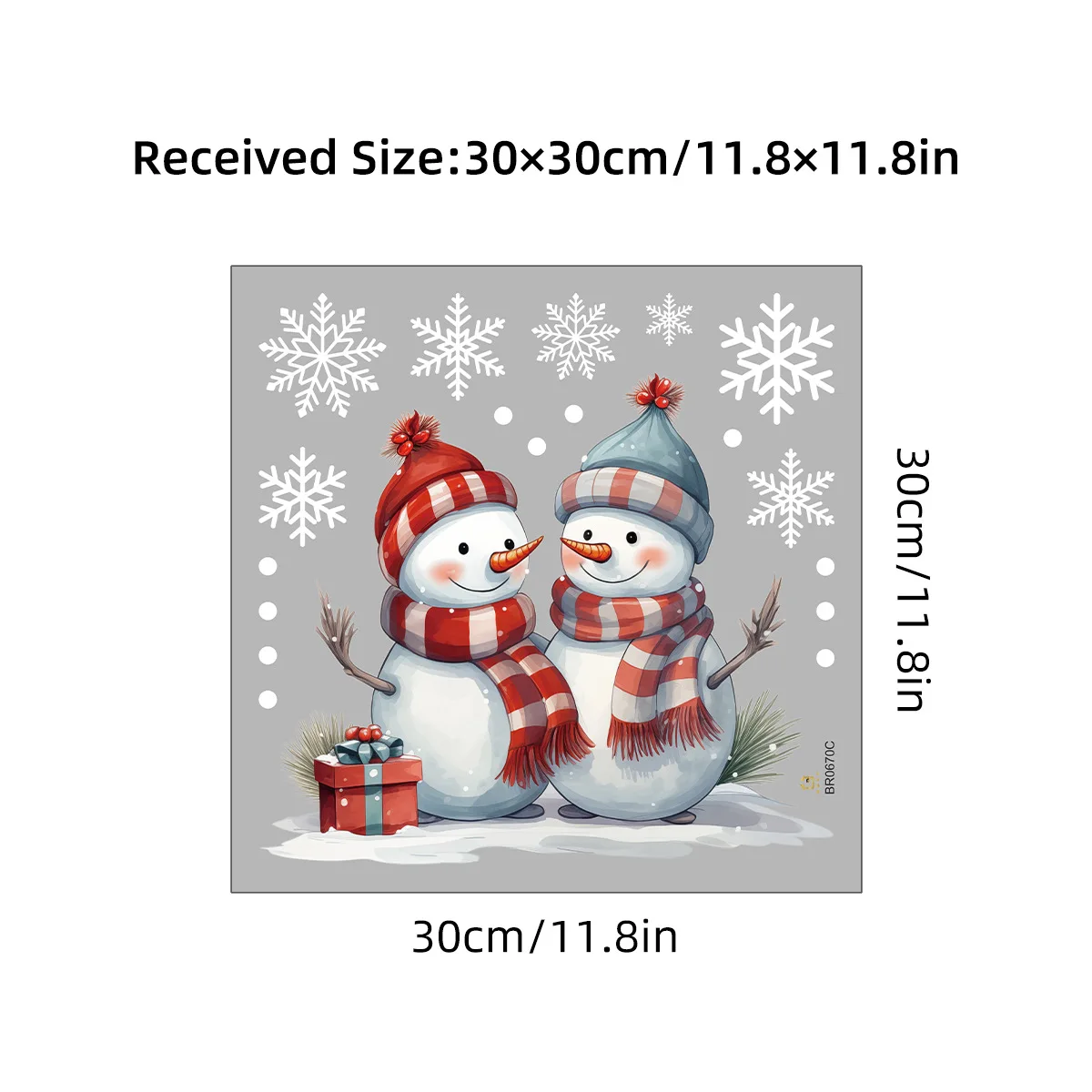 New Year Windows Stickers Cartoon Snowman Snowflakes Christmas Window Wall Sticker 2025 Decoration Self-adhesive Decal