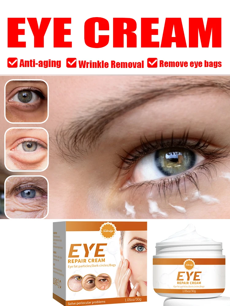 Eye cream removes dark circles, resists eye bags, brightens and eliminates eye puffiness