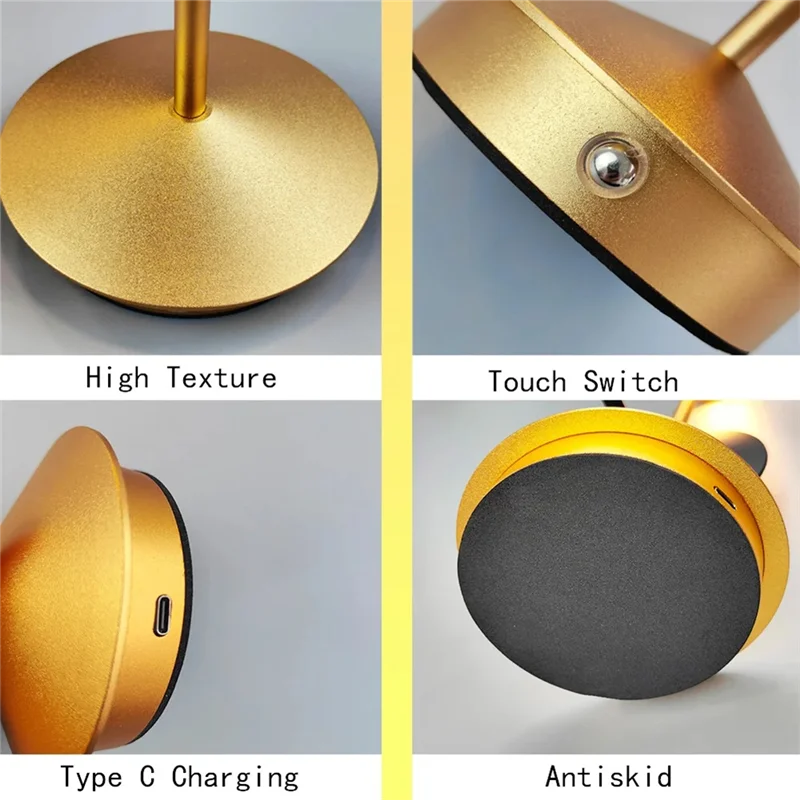 ABRB-Type-C Перезаряжаемая настольная лампа Обеденная сенсорная светодиодная настольная лампа для отеля, бара, кофе Pro, декоративная лампа