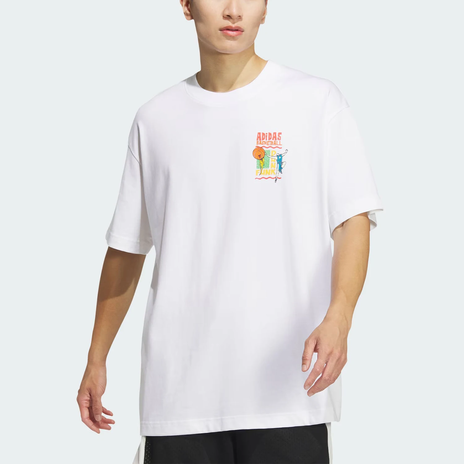 

Adidas genuine new men's fashionable printed loose sports short sleeved T-shirt JC6786