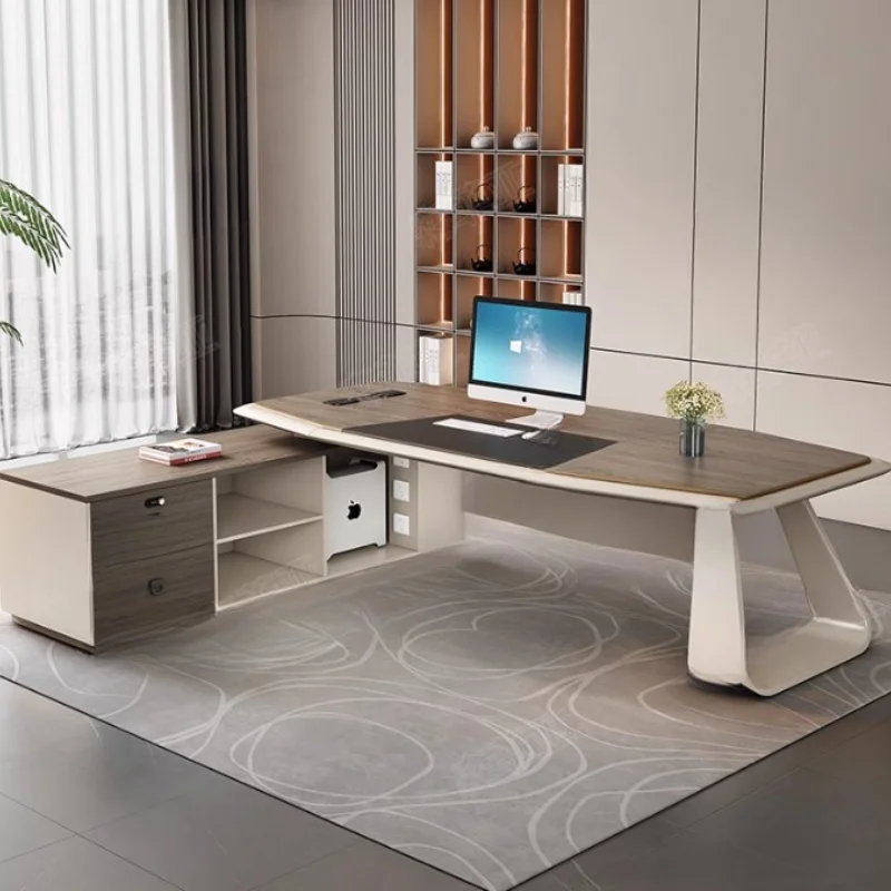 

Gaming Office Computer Table Base Home Storage Writing Executive Computer Desks Study Wooden Mesa Para Compuatador Furniture