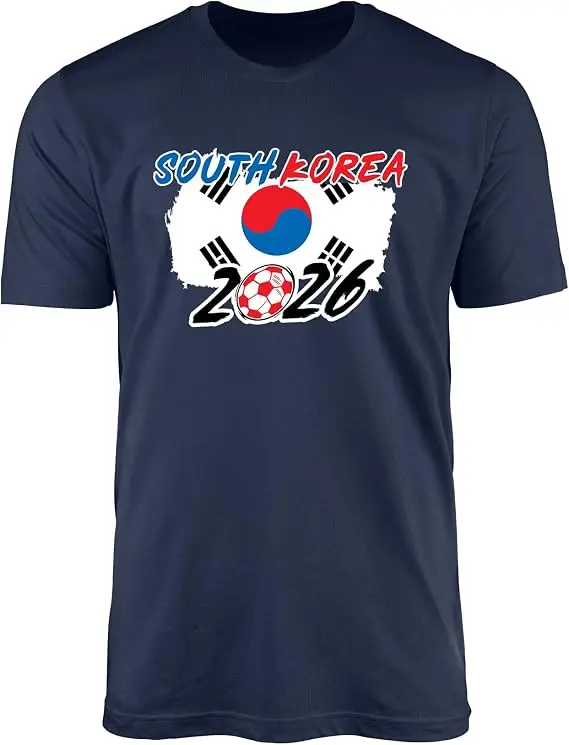 Patriotisches koreanisches Südkorea-T-Shirt, Flagge von Südkorea, koreanische Sportspiele, Sporttrikot, Fußball-Grafik-T-Shirt, Fußballkleidung – Detail 23