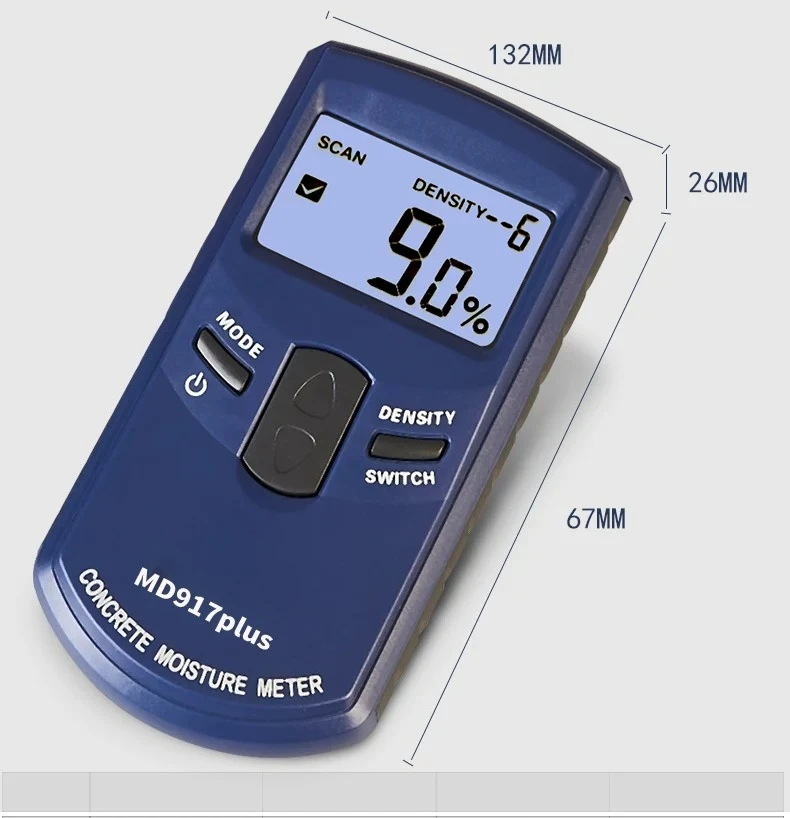wall, wood moisture meter, ground concrete humidity and moisture content detector
