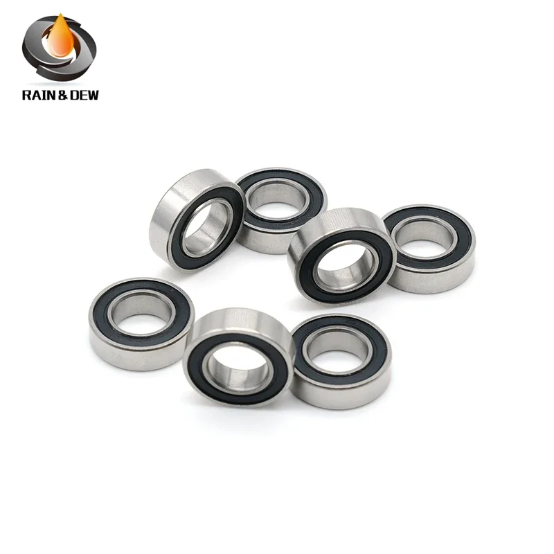 10pcs 607RS Ball Bearing Deep Groove Bearing Mini Bearing 607-RS 607RS 7x19x6mm High Quality 52100 Chrome Steel