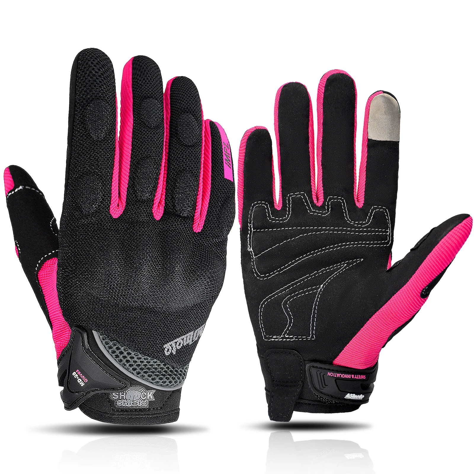 

CE Certified Motorcycle Gloves Breathable Summer Riding Gear for Men Women Anti-slip Touch Screen Moto Glove for Outdoor Cycling