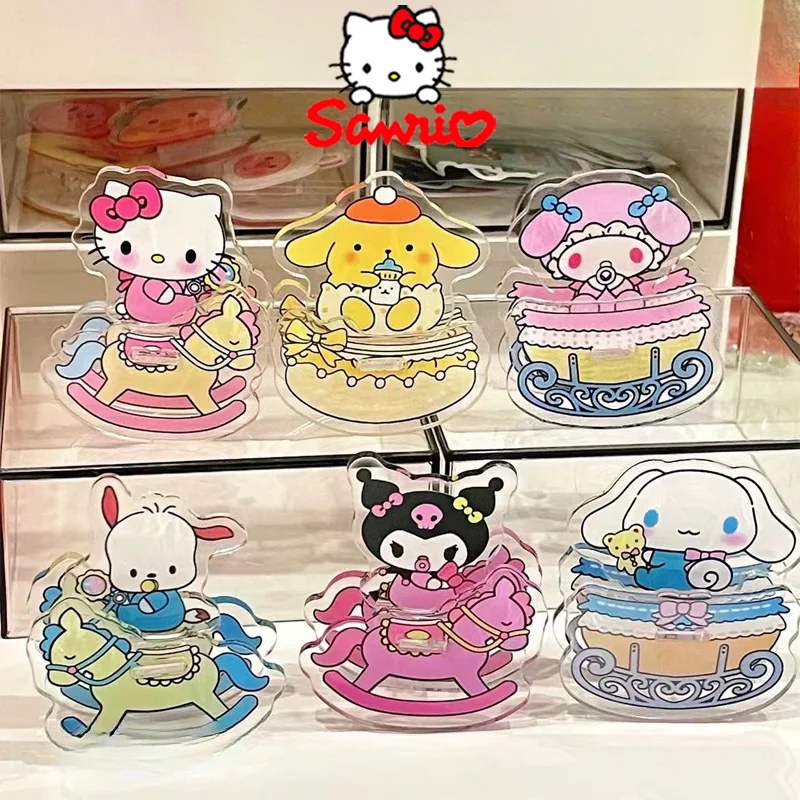 Sanrio Hello Kitty Kuromi Рождественская качающаяся игрушка мультфильм детские креативные настольные украшения прозрачный многофункциональный орнамент Sanrio Hello Kitty Kuromi Рождественская качающаяся игрушка мультфильм детские креативные настольные украшения прозрачный многофункциональный орнамент