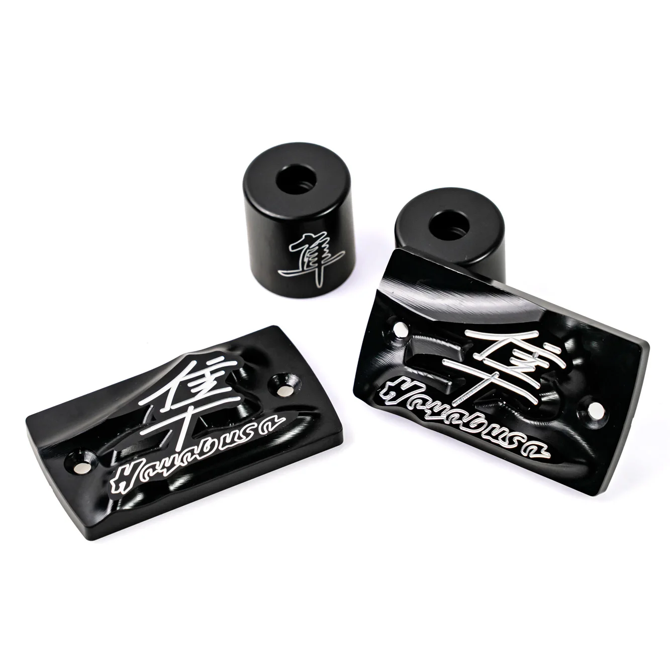 دراجة نارية CNC الألومنيوم دواسة فرامل خزان غطاء + المقود نهاية كاب لسوزوكي هايابوسا gsx1300r 1999 - 2020