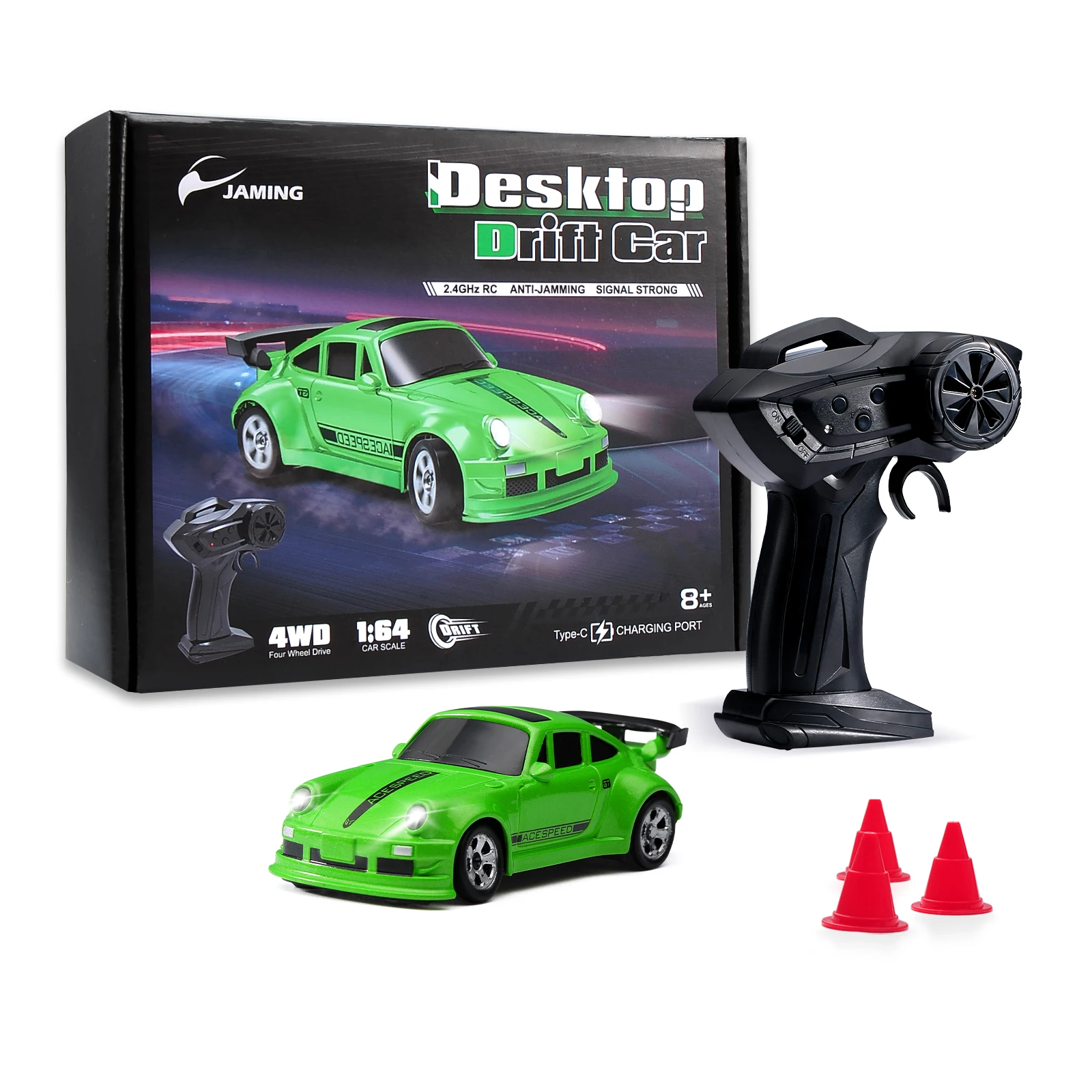 1/64 レーシングRCカー 4WD 高速ドリフト ラジコン GTR