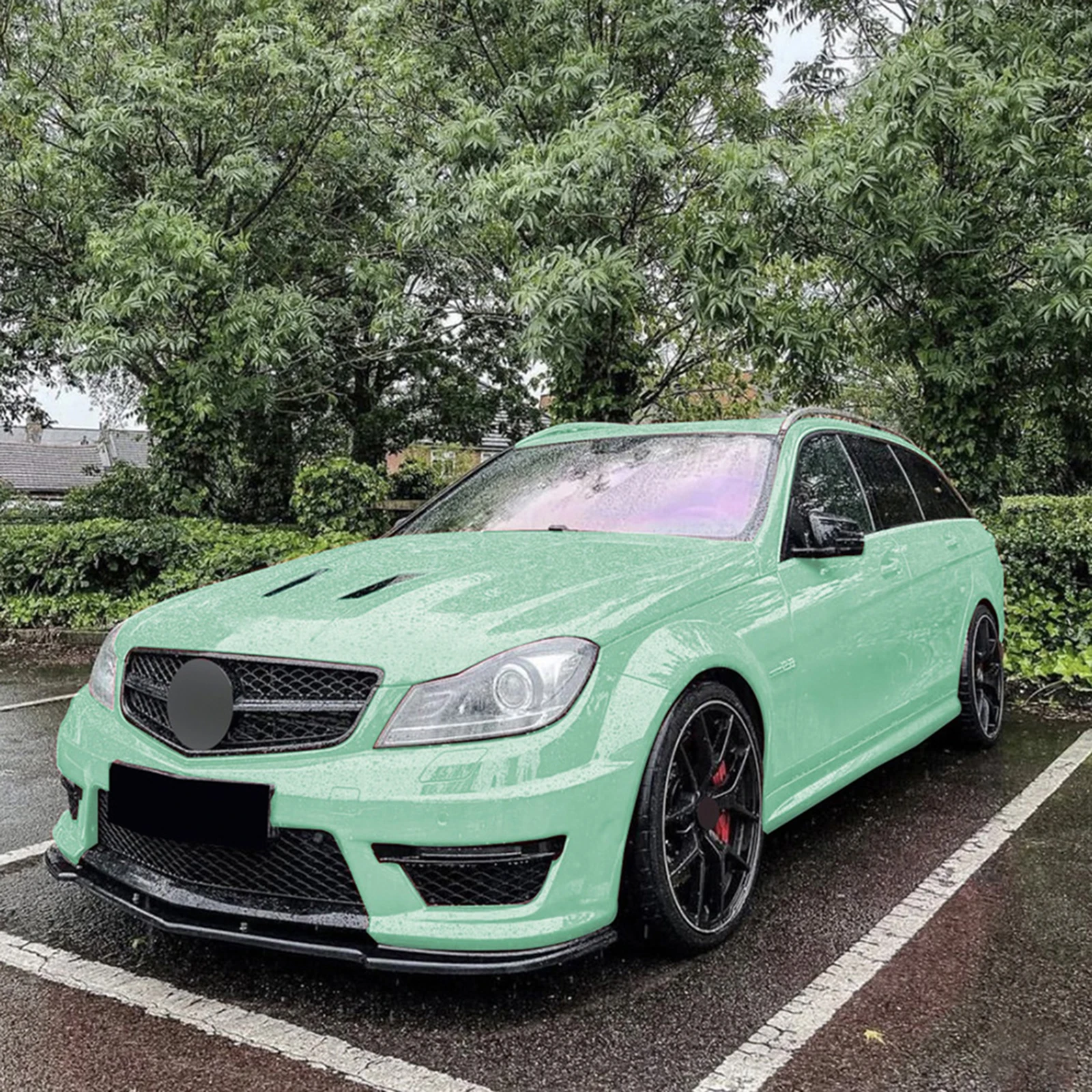 Lame de pare-choc avant pour Mercedes Benz W204, classe C C63, berline 4 portes, 2012-2014, séparateur inférieur de voiture, plaque de protection de la lame