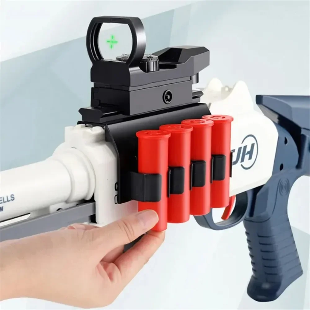 Leere Schale zum Auswerfen von Schrotflinten, Spielzeug, Outdoor-Schießspiele, Geschenke mit 40, weichen Kugeln, 6 Schalen für Weihnachten, Halloween, Geburtstag