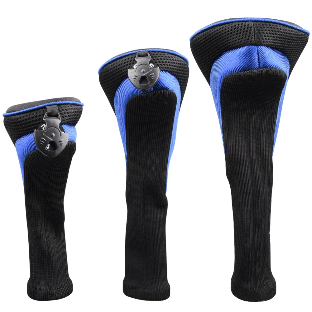 3 sztuki / zestaw pokrowców na główkę kija golfowego Wood Driver Protect Headcover 1#/3#/5# Akcesoria golfowe Fairway Golf HeadCover