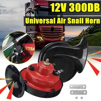 300DB Universal Loud Car Air Horn 12V Trumpet Motorcycle Horn for Trucks Vehicle Horn Electric Snail Waterproof Alarm Kit 1pcs