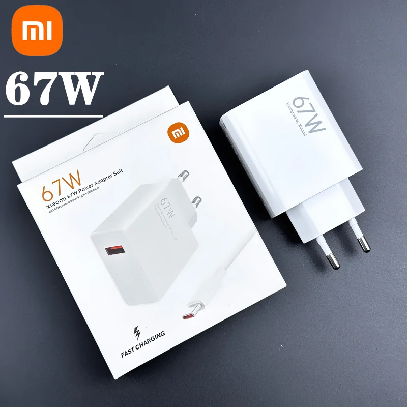 Xiaomi Mi 67W Wall Charger Original 67 Watt Carregador Adapter EU US Redmi K50 Poco Blackshark 3 Pro Mi 12 11 Ultra Type C Cable