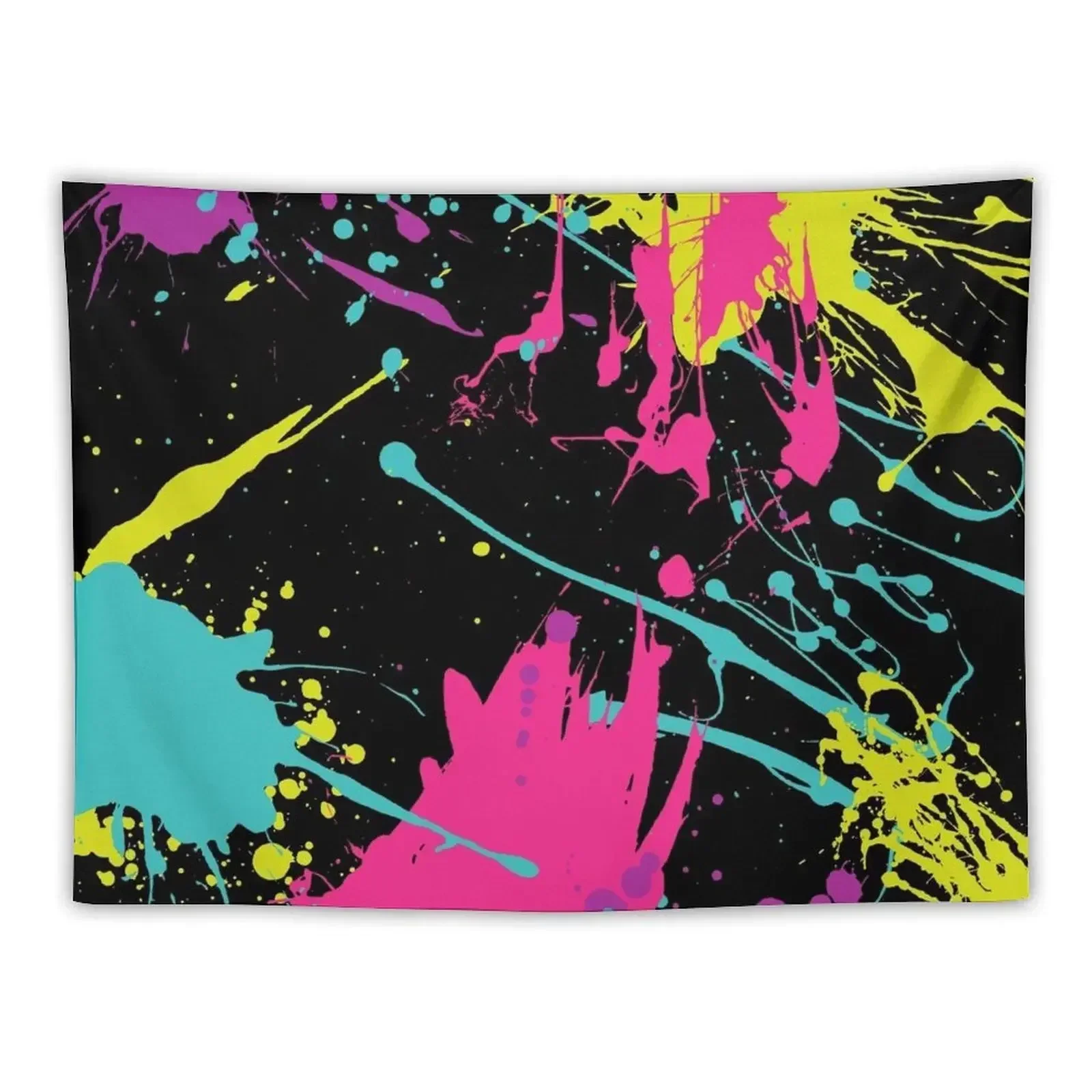 

Splatter Paint Black Tapestry Things To Decorate The Room Cute Room Things Tapestry