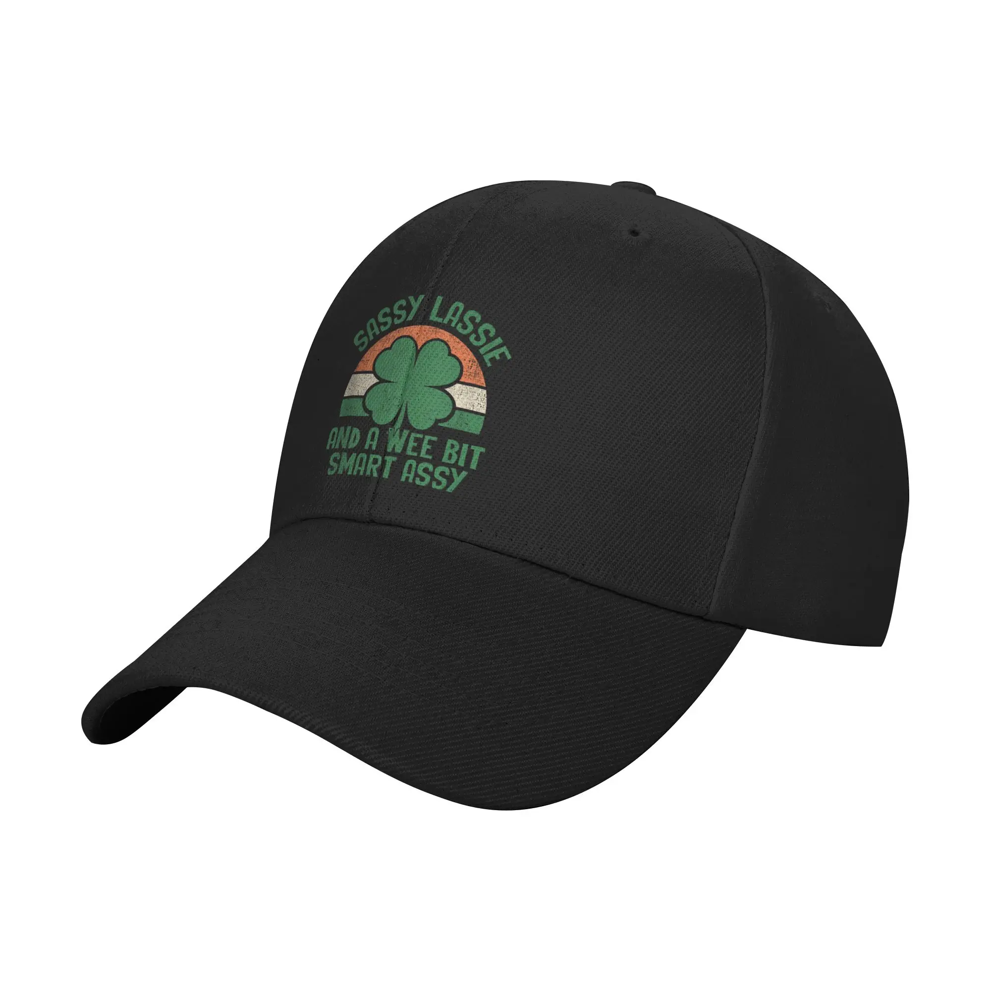 Sassy Lassie and A Wee Bit Smart Assy St Patricks Day Humor Baseball Cap Men Hip Hop Hats Summer Fashion Outdoor Baseball Caps