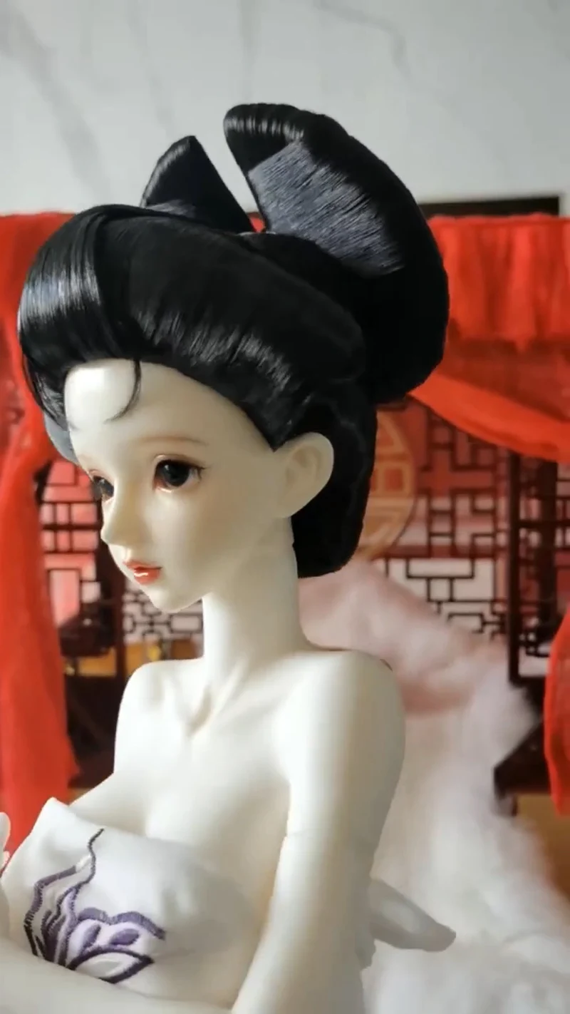 Blyth 1/6 1/4 1/3 BJD Wig Ancient Costume Doll Accessories Japanese Oiran Hair Retro Wigs For BJD/SD YOSD MSD SD13 Girl Uncle