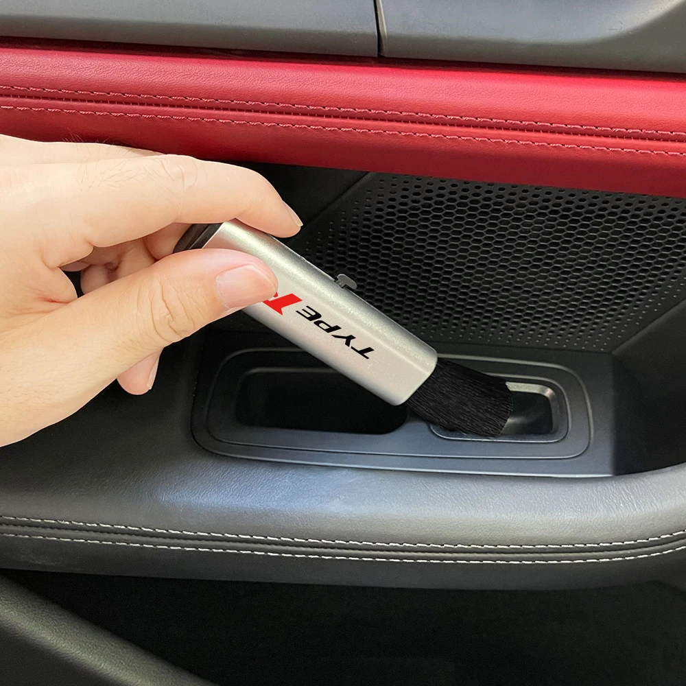 Car Air Outlet Retractable Detail Cleaning Brush For Honda Civic Type R Type S Accessories Auto Interior Cleaning Accessories