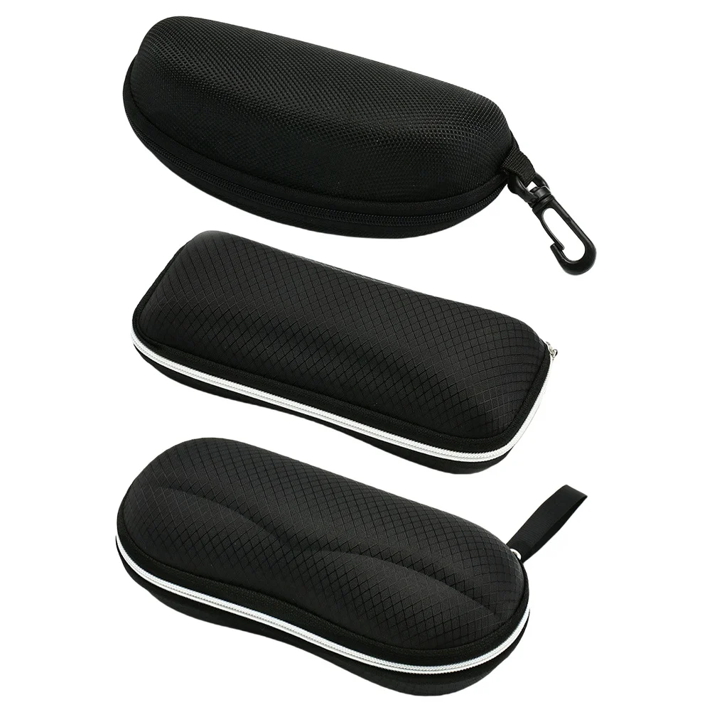 

3pcs Glasses Case Semi-Hard Lightweight Portable Eyeglass Storage Holder Anti-Scratch Travel Organizer For Sunglasses Eyewear