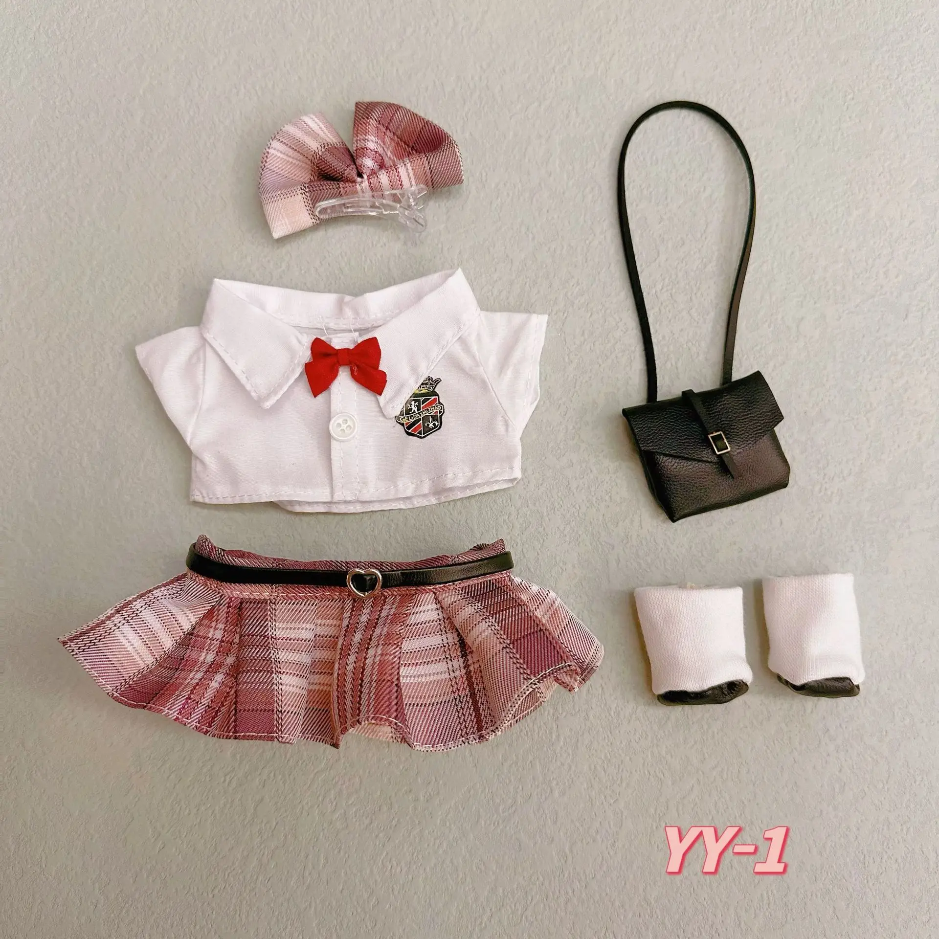 20cm Cotton Doll Clothes Academic Style Suit Kawaii Doll Accessories Beautiful and Delicate Things Headwear Skirt Princess Dress