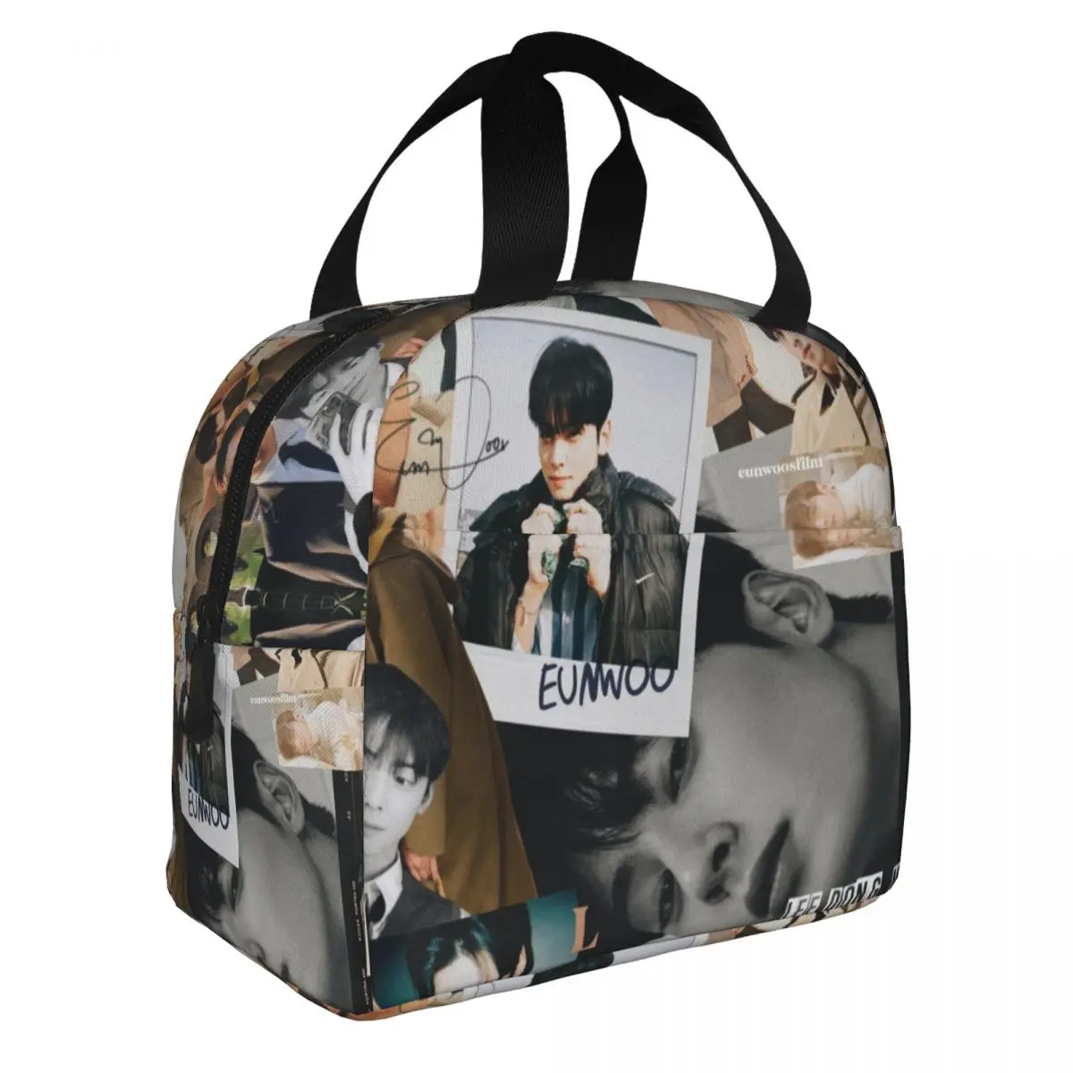 Cha Eunwoo True Beauty Series Insulated Lunch Bag Portable Reusable Cooler Bag Lunch Box Tote College Picnic Men Women