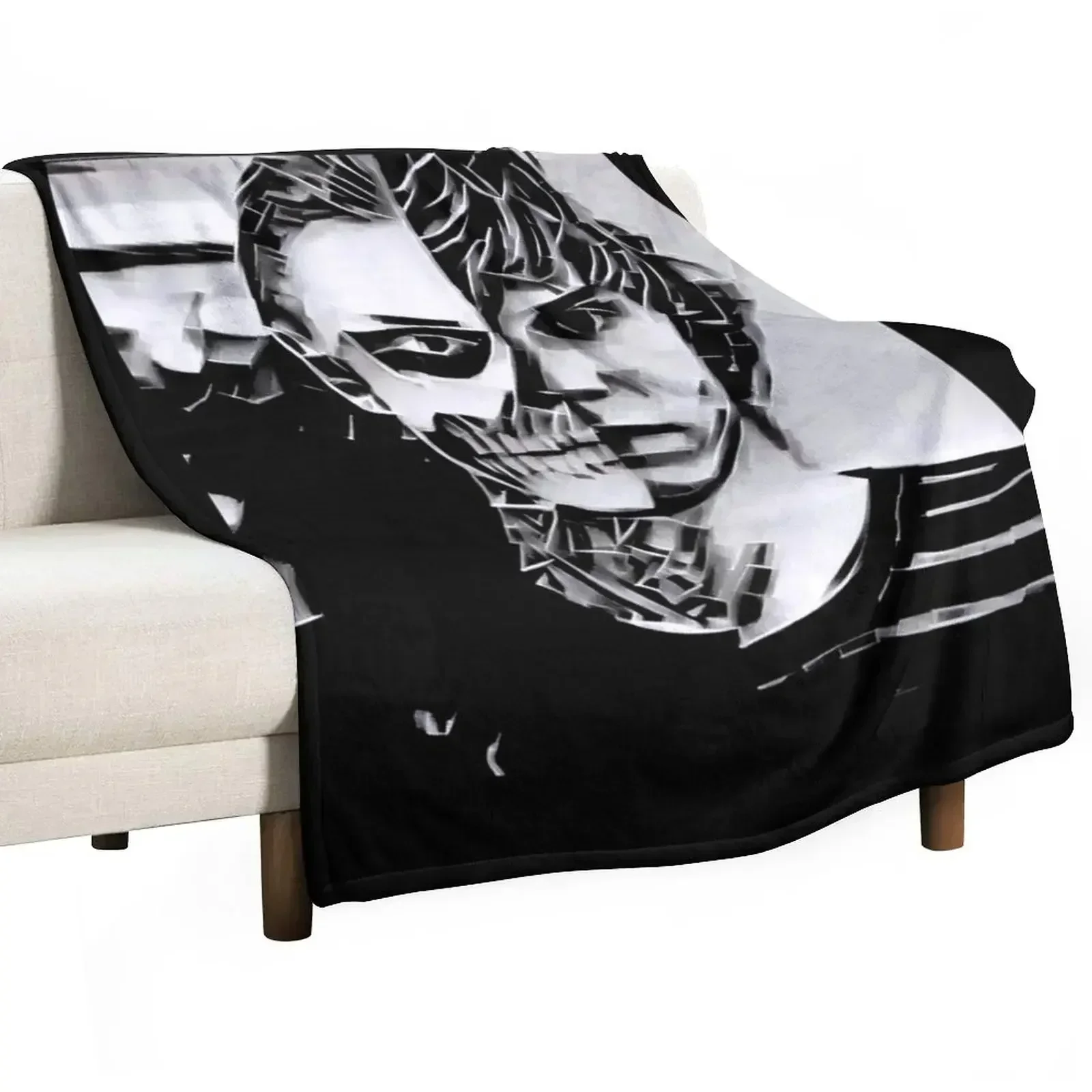 

Tate Langdon Skull Designer Throw Blanket Thin Soft Beds Furrys Blankets