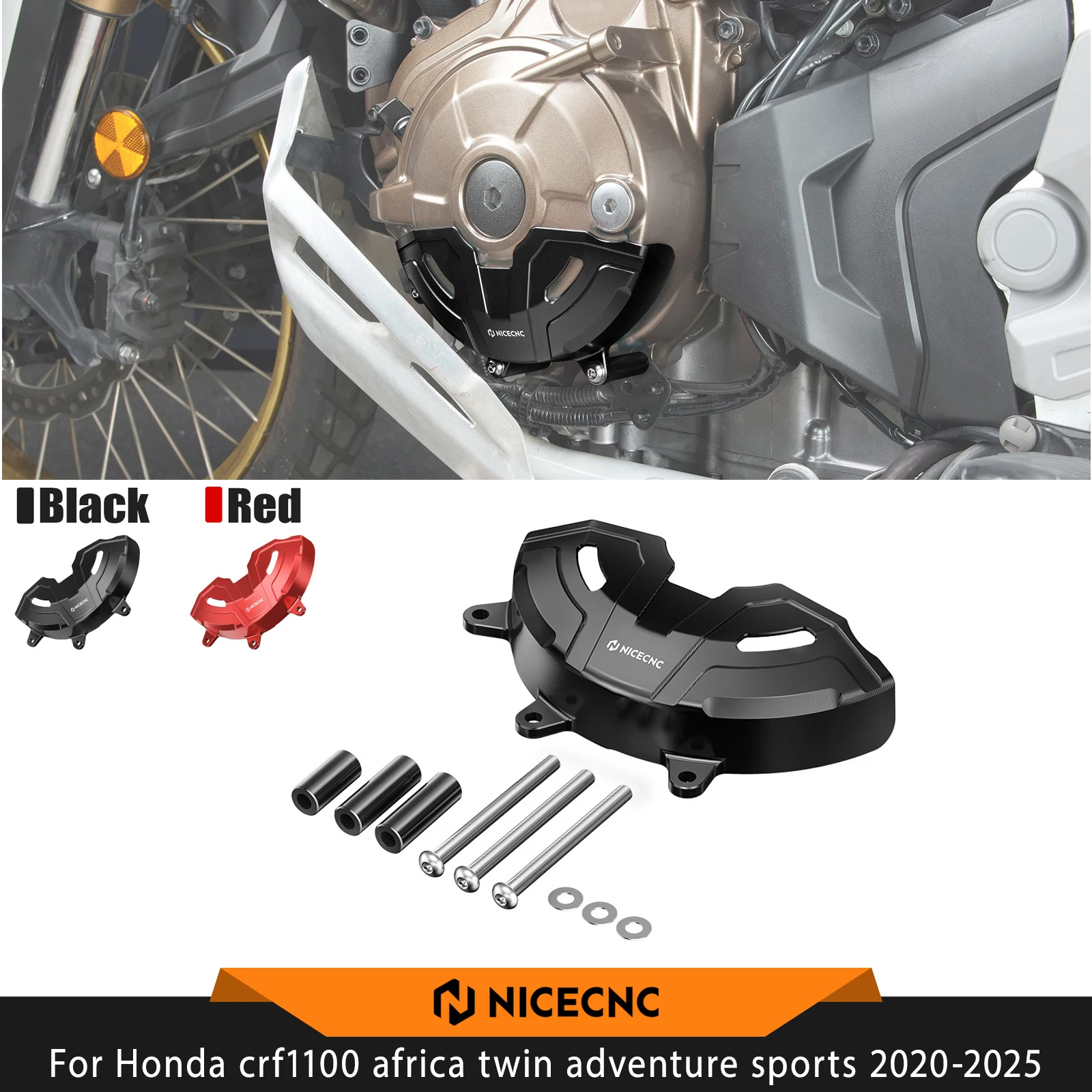 

For Honda CRF1100 Africa Twin CRF 1100 2020-2026 Africa Twin CRF1100 Adventure Sports Stator Cover Protecter Guard Engine Cover