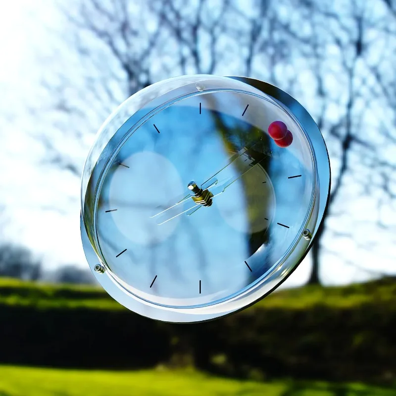 Artistic Rotundity Clear Wall Clock Room Decorations Bubble Clock Silent Acrylic Wall Watch Modern Decor Clock for Home & Office