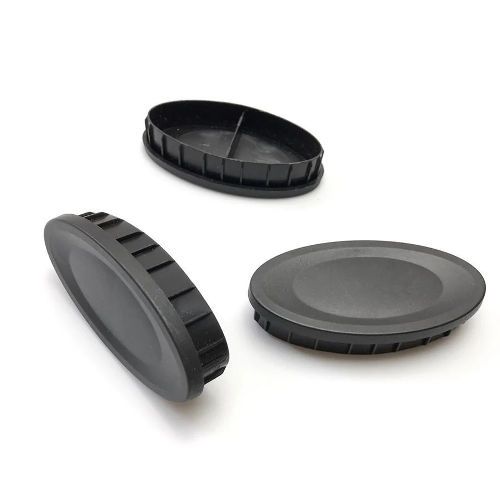 80x40mm Flat Oval Plastic Tube End Stopper Black Hard Insert Cap For Exercise Bike Frame Base Floor Protection Fitness Equipment