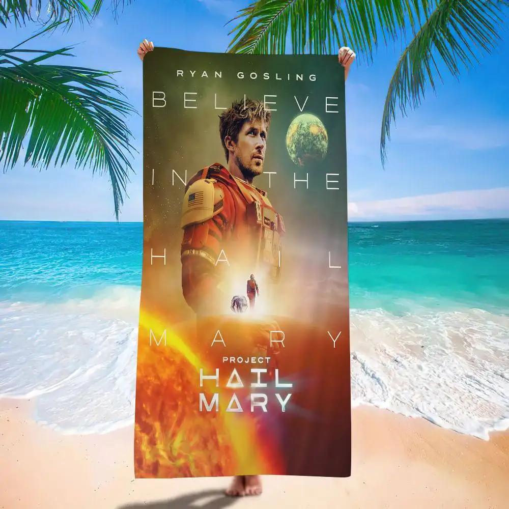 Project Hail Mary 2026 Movie Microfiber Printed Beach Towel Mountain Climbing Yoga Beach Swimming Running Absorbent Soft Towel