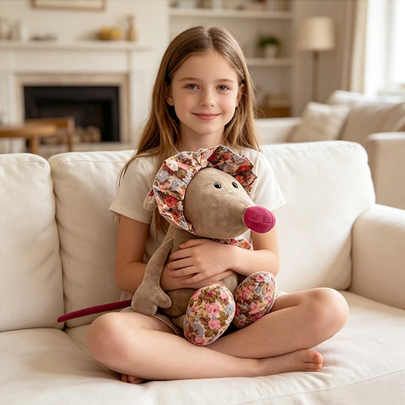 20/25/35CM Cute Cartoon Mouse Plush Toys Soft Stuffed Animal Doll Funny Rat Pillow Toys For Kids Birthday Gifts