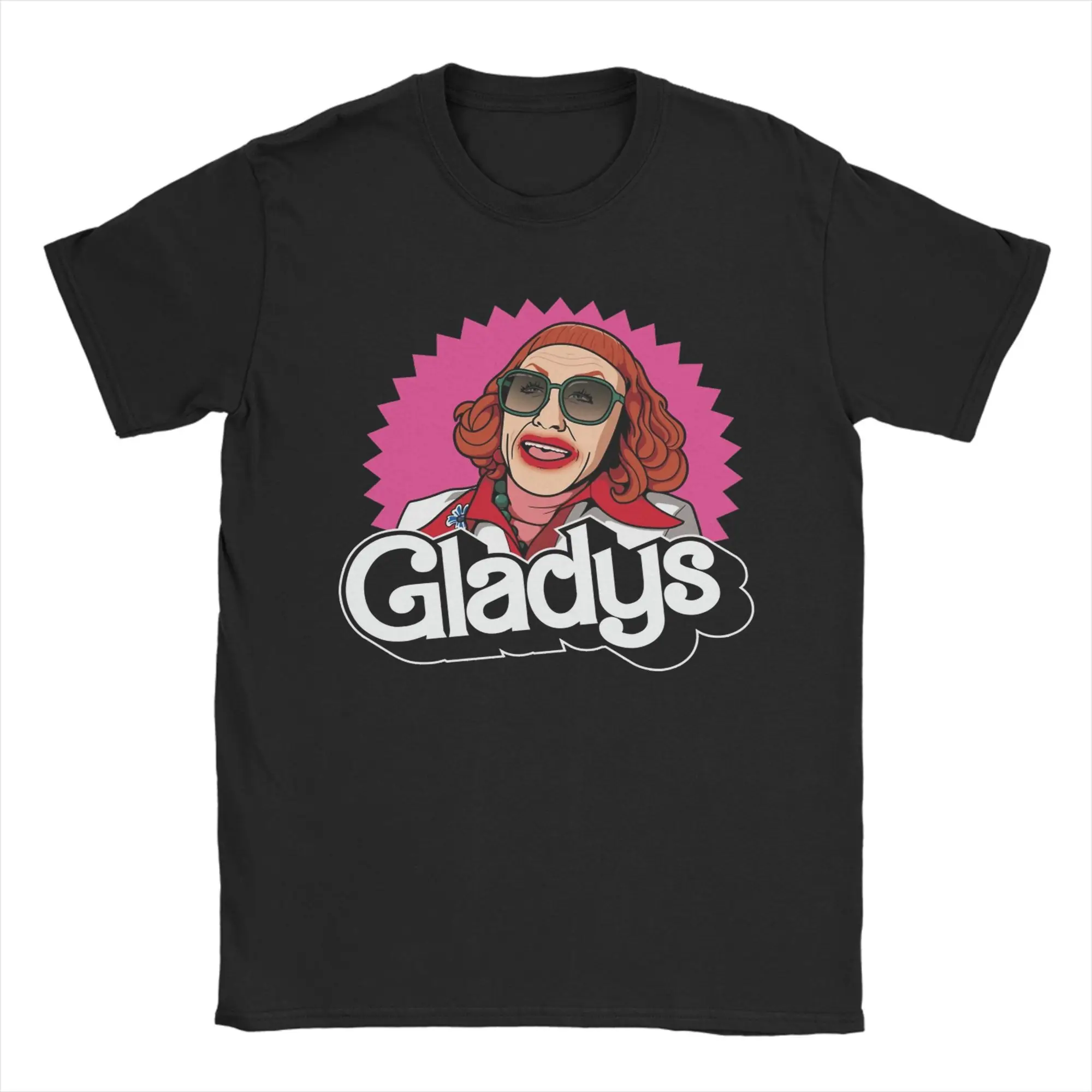 

Weapons Movie Gladys T Shirts for Men Pure Cotton Novelty T-Shirts Round Collar Tee Shirt Short Sleeve Tops 4XL 5XL