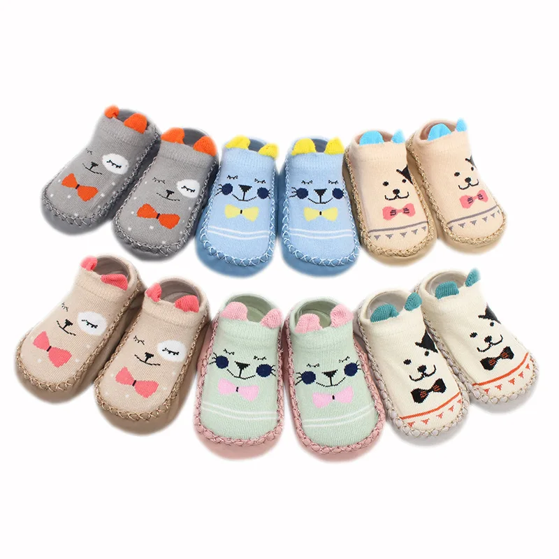 3-36 Months Spring Summer Newborn Rubber Soles Baby Socks Infant Baby Girls Boys Shoes Baby Floor Socks Anti Slip Soft Sole Sock