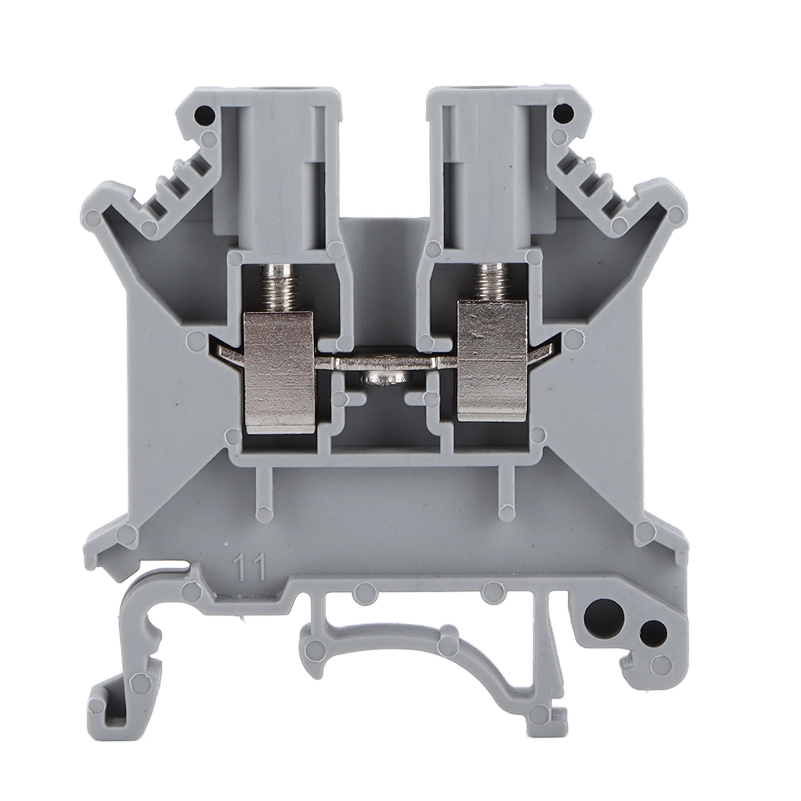 

100 шт. клеммных колодок для монтажа на DIN-рейку из АБС-пластика, прочные, винтовые, комбинированные, медные, 800В 32А, UK-3N