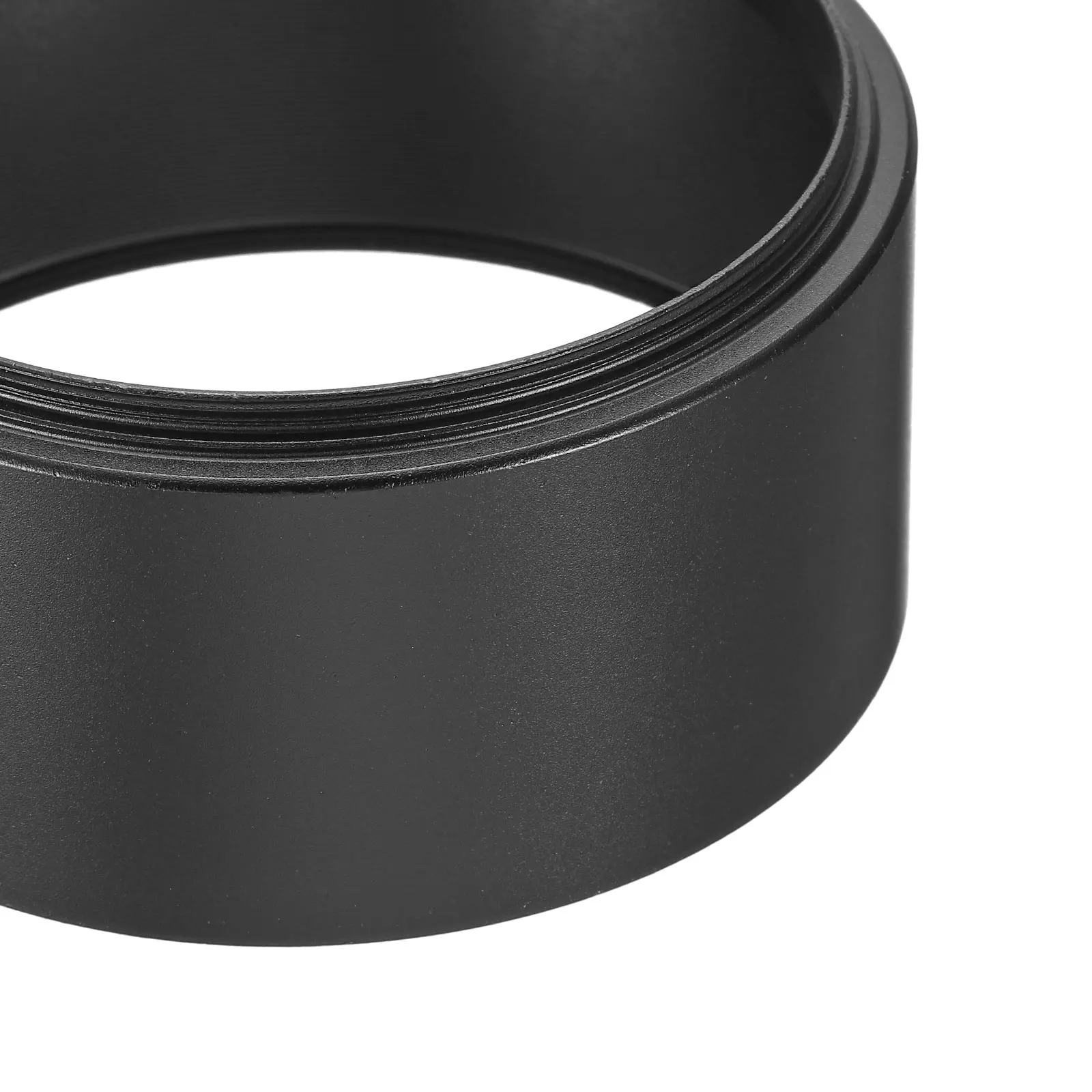 1Pcs 49-82mm Metal Lens Hood Long Focus Frosted Surface Anti-reflective Inside Hood with Cleaning Cloth for Camera Lens Black