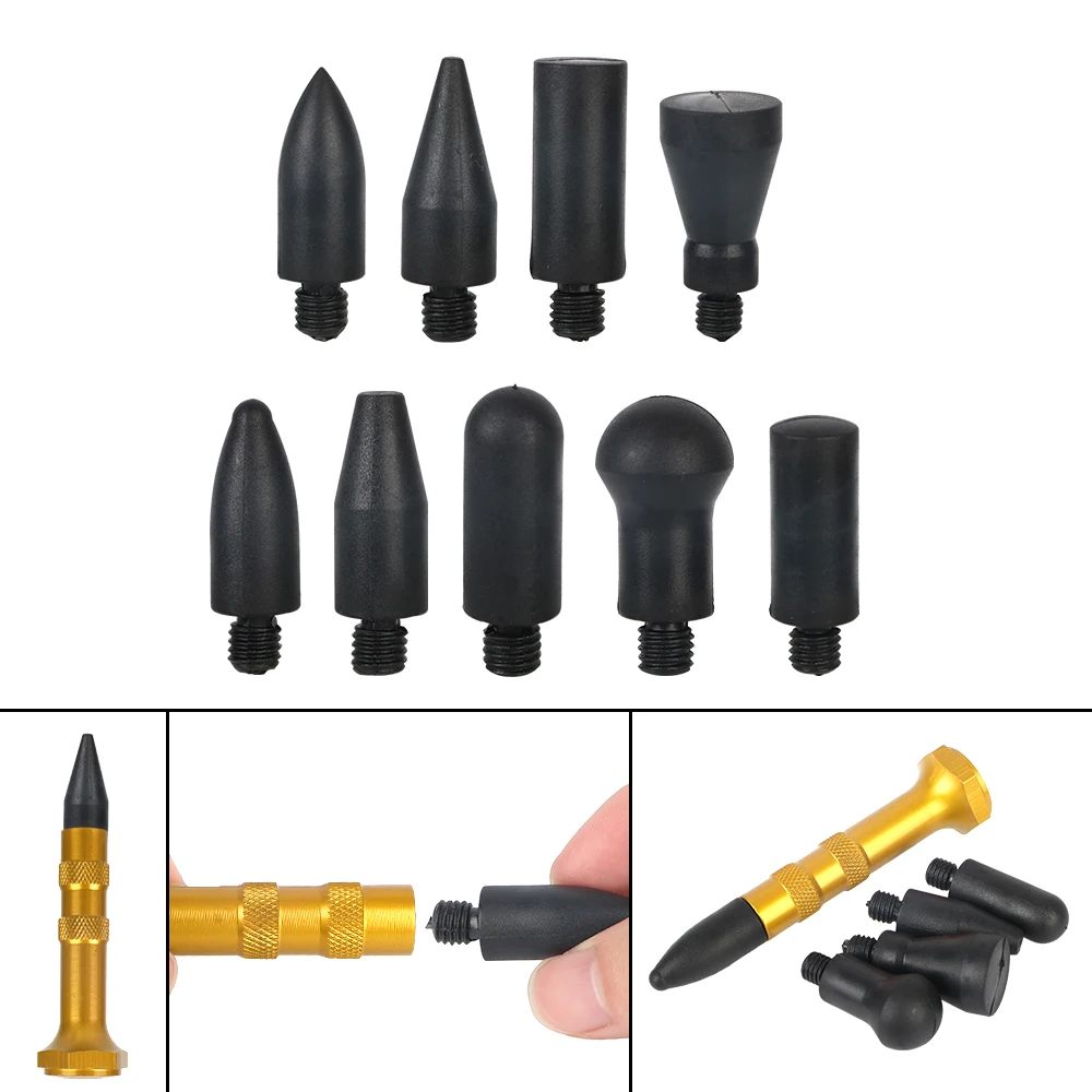 Car Dent Hammer Repair Dings Removal Tools Hail Bulge Remover Tap Down Pen Auto Sheet Metal Set Automotive Accessories Universal