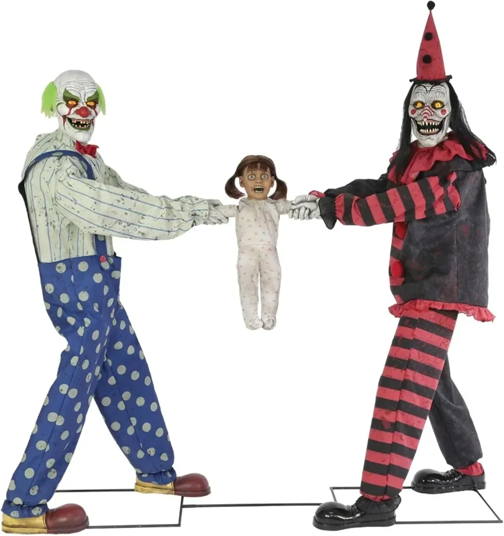 Clowns Tug of War Animated Prop