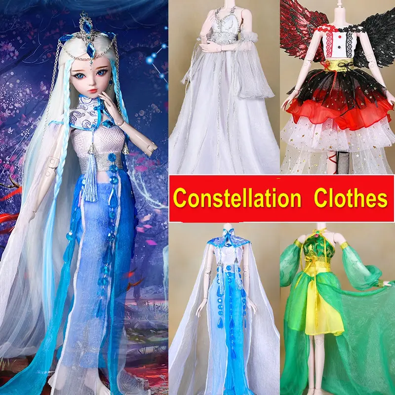 

Handmade 1/3 Bjd Doll Clothes 12 Constellation Zodiac Girl Dress Clothing for 55-60cm Doll Accessories Toys