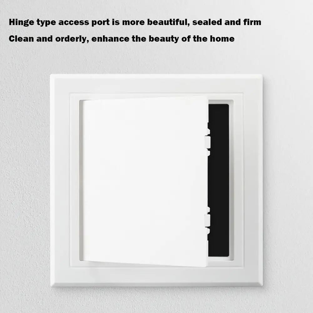 Universal White Access Panel Door Plastic Removable Opening Flap Cover Plate Inspection Hole Doors Wall Ceiling