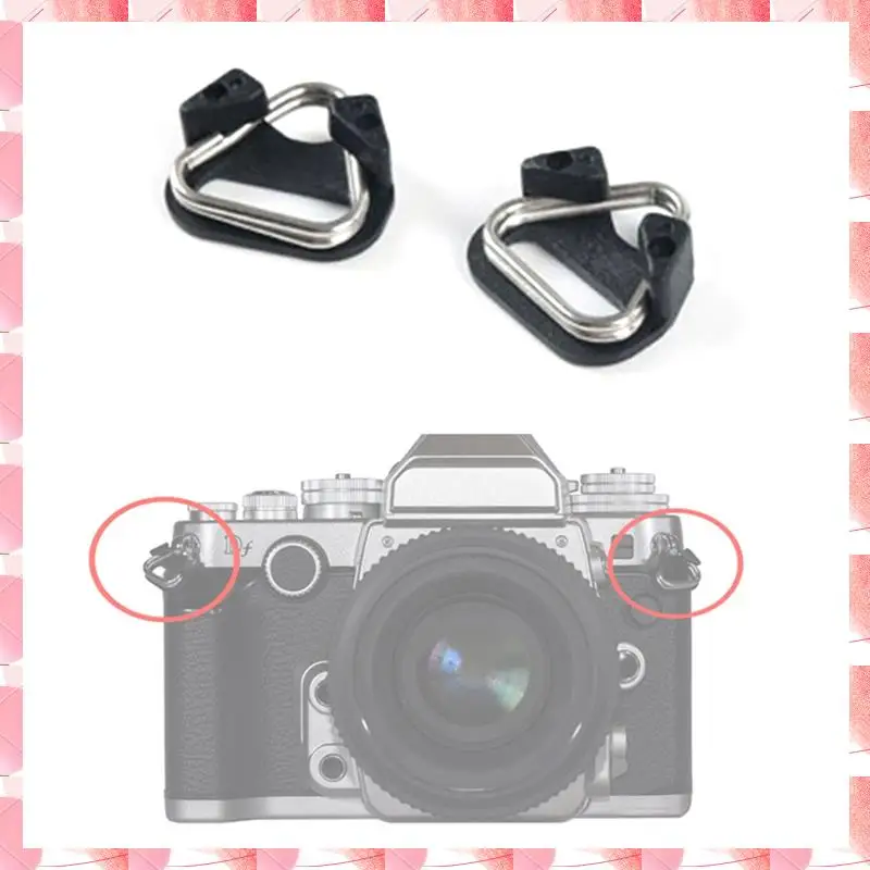 JAJA 4 PCS Camera Strap Buckle Split Triangle Ring Replacement Durable Belt Hook For Digital Camera Shoulder Straps
