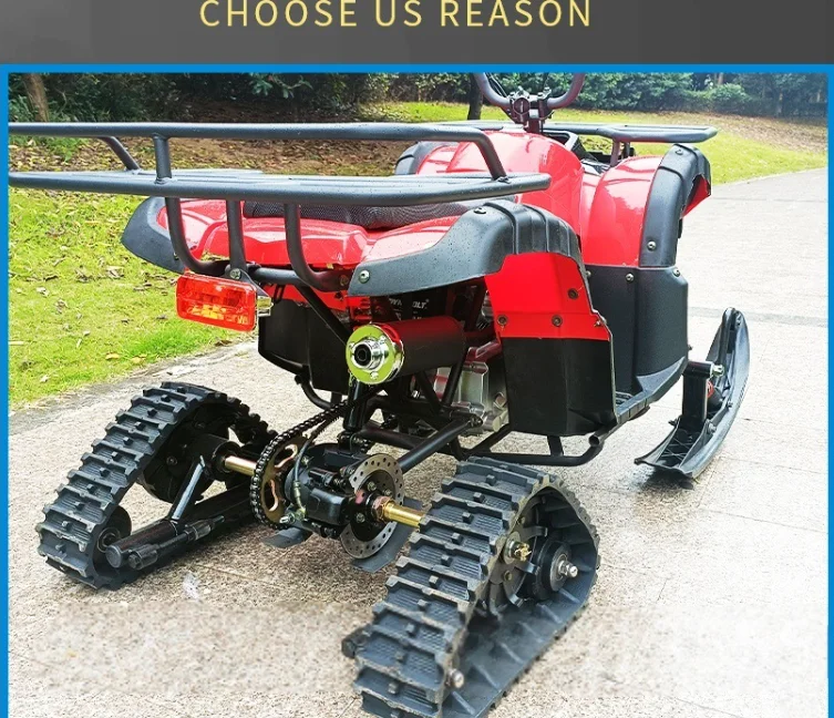 New Electric/Gas 4-Stroke Tourist Snowmobile 2025 Snow Trail and Mountain Adventure Multi-Purpose