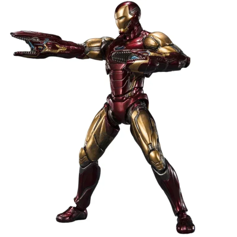 In Stock Original Bandai SHF Infinity Legend Iron Man MK85 Action Figure Animation Toys Gifts Model Collector Anime Hobby