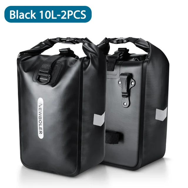 NEWBOLER 10L 20L Waterdichte Fiets Voorvork Tas Quick Release Fiets Achterbank Kofferbak Tas Fietstas Fietsaccessoires