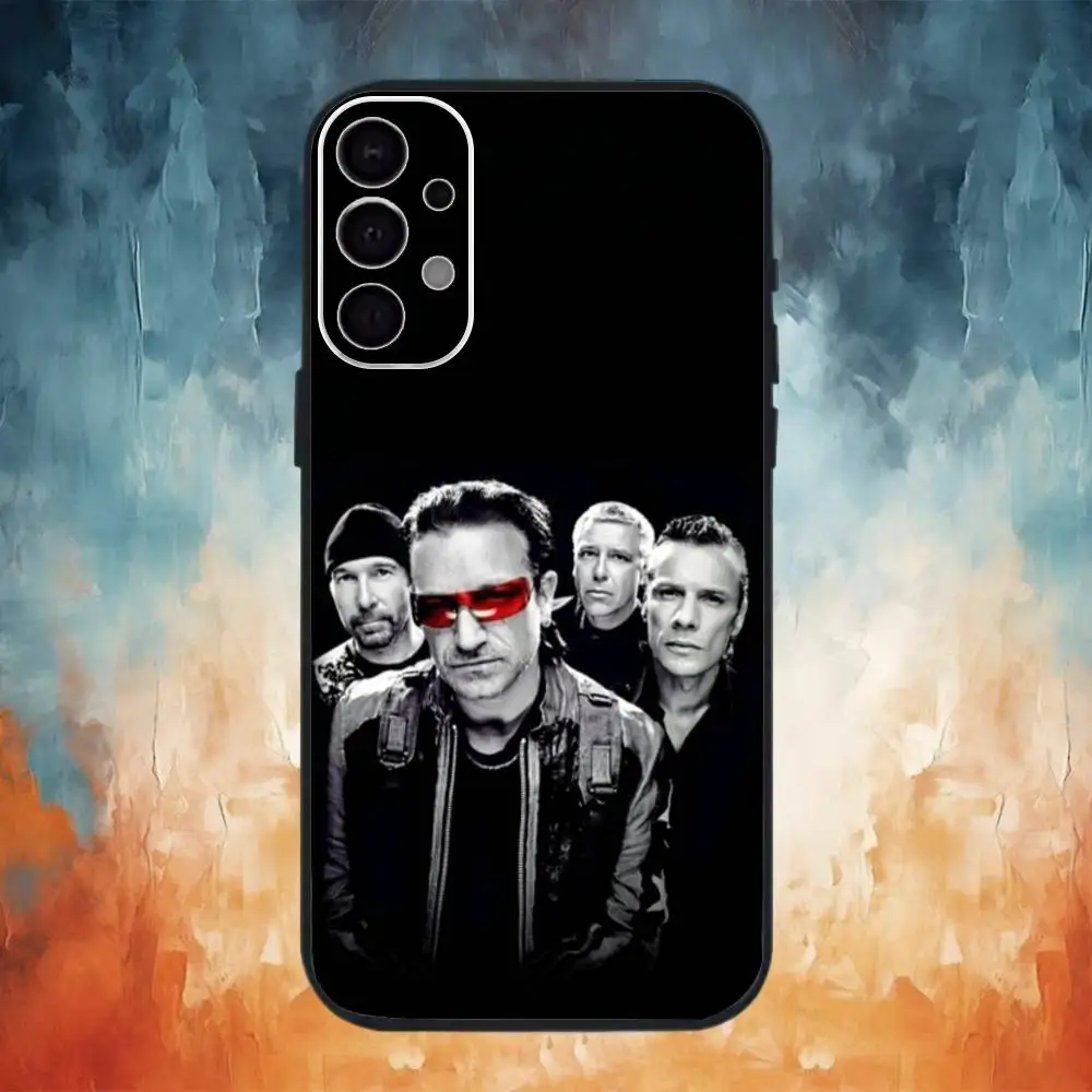 Чехол для телефона U-2 Band с или без тебя для SamsungS25,24,21,22,23,30,Ultra,20,Plus,Fe,Lite,Note,10,9,Soft Black Cover