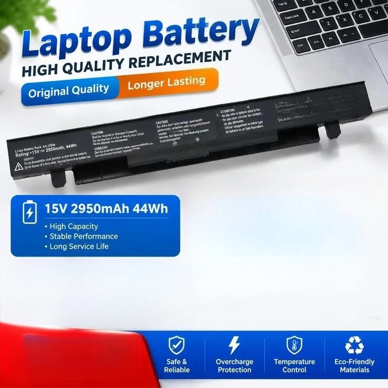 For ASUS Y581C Y481C K550J X450V X450C X550C A41-X550A Notebook Battery Replacement