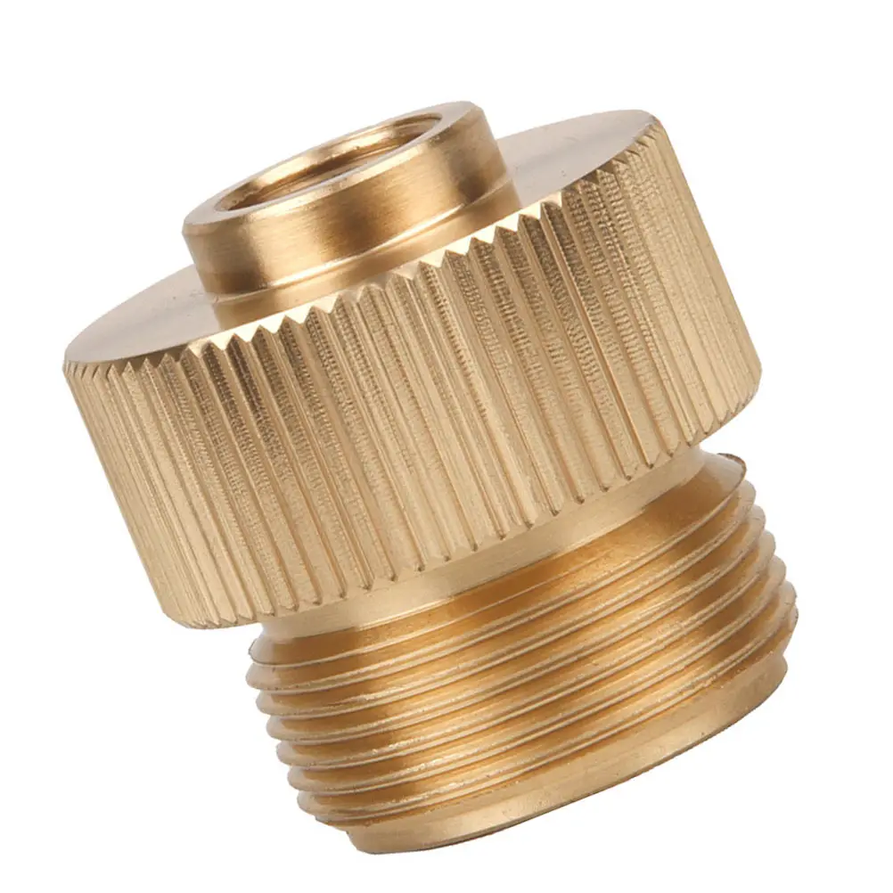 

Gas Tank Adapter Propane Conversion Head Outdoor Camping Stove Output 58 Copper Small