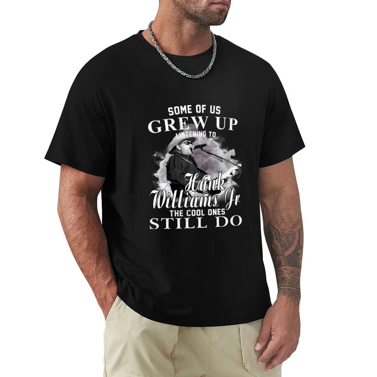 

Hank Williams Jr T-Shirt Lightweight Casual Summer T-Shirt